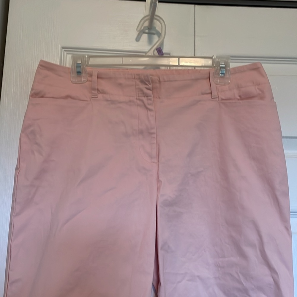 Talbots 10 light pink walking shorts front/back pockets cotton/spandex feminine - Picture 5 of 9